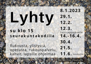 Tekstin takana erilaisia kiviä