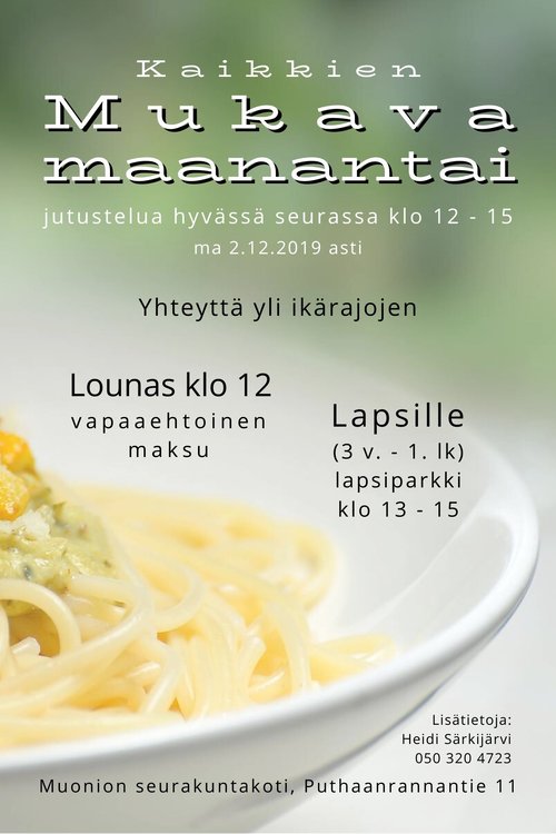Mukava Maanantai Mukava Maanantai