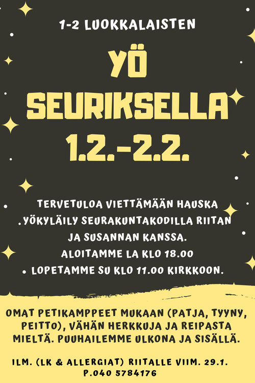 Yöseuris 1-2lk Yöseuris 1-2lk