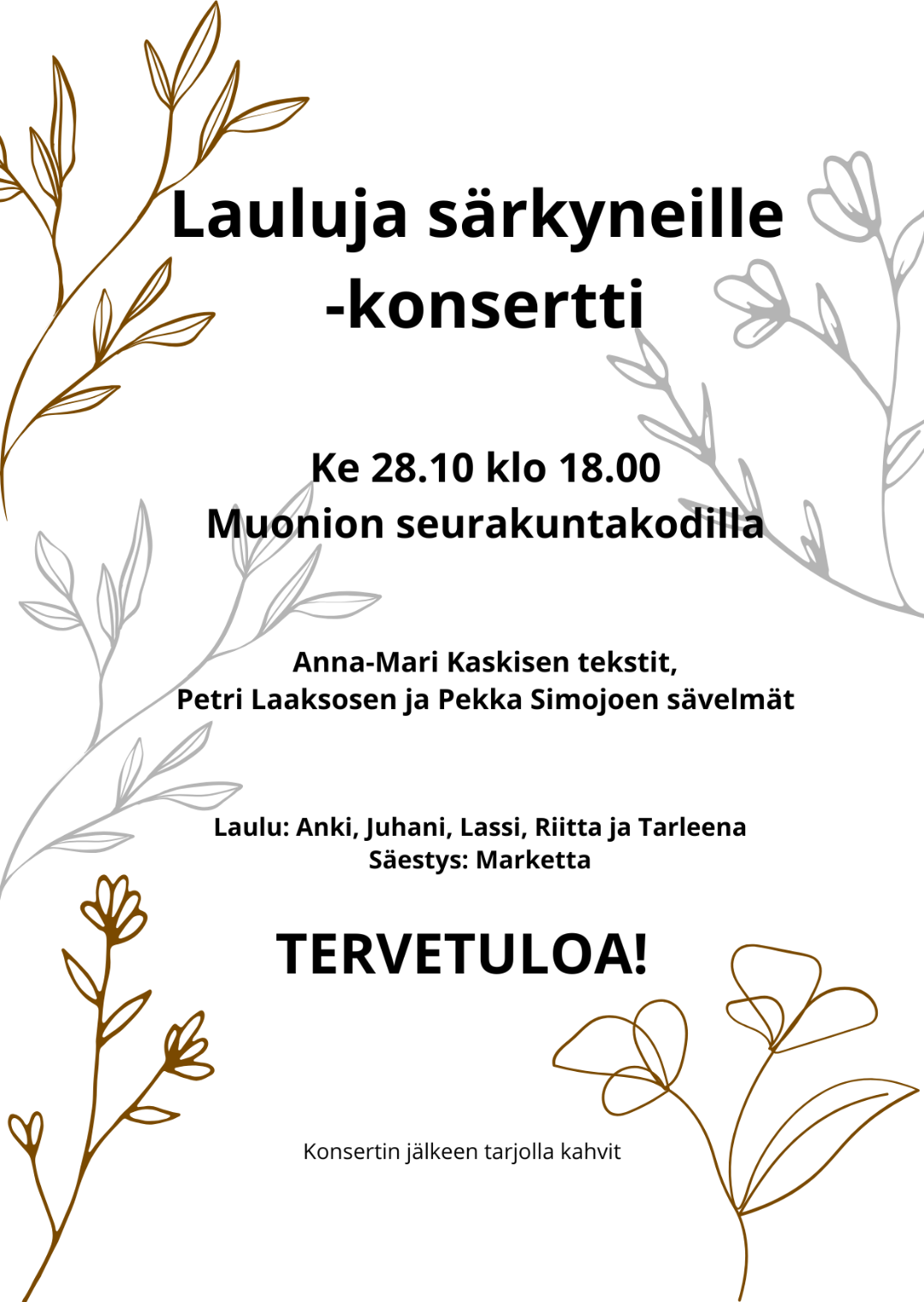 konsertin mainos